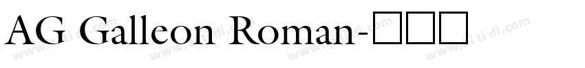 AG Galleon Roman字体转换 AG Galleon Roman字体转换